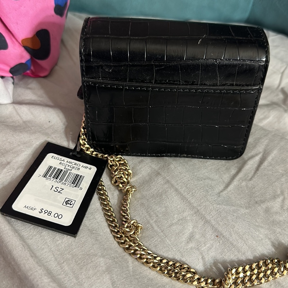 DKNY Black Elissa Micro Mini Bag - Picture 6 of 7